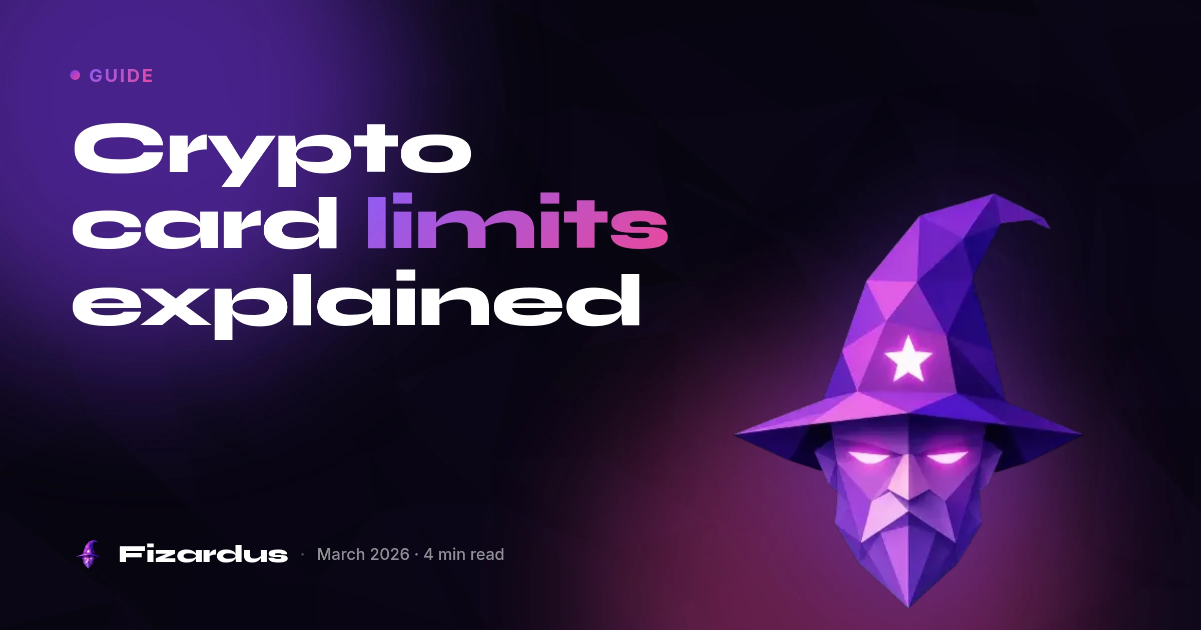 Crypto card limits explained